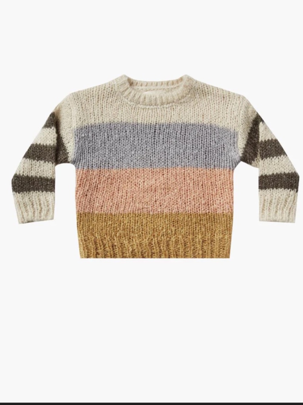 Rylee + Cru Multi Stripe Aspen Baby Sweater 2-3y LIKE NEW